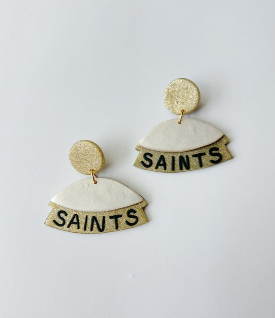 © Copyright Foshee Design Studio | Superdome Earrings Saints Football Sports