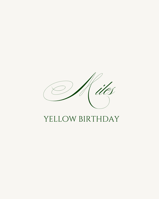 Miles' "Yellow Birthday" Banner 💛