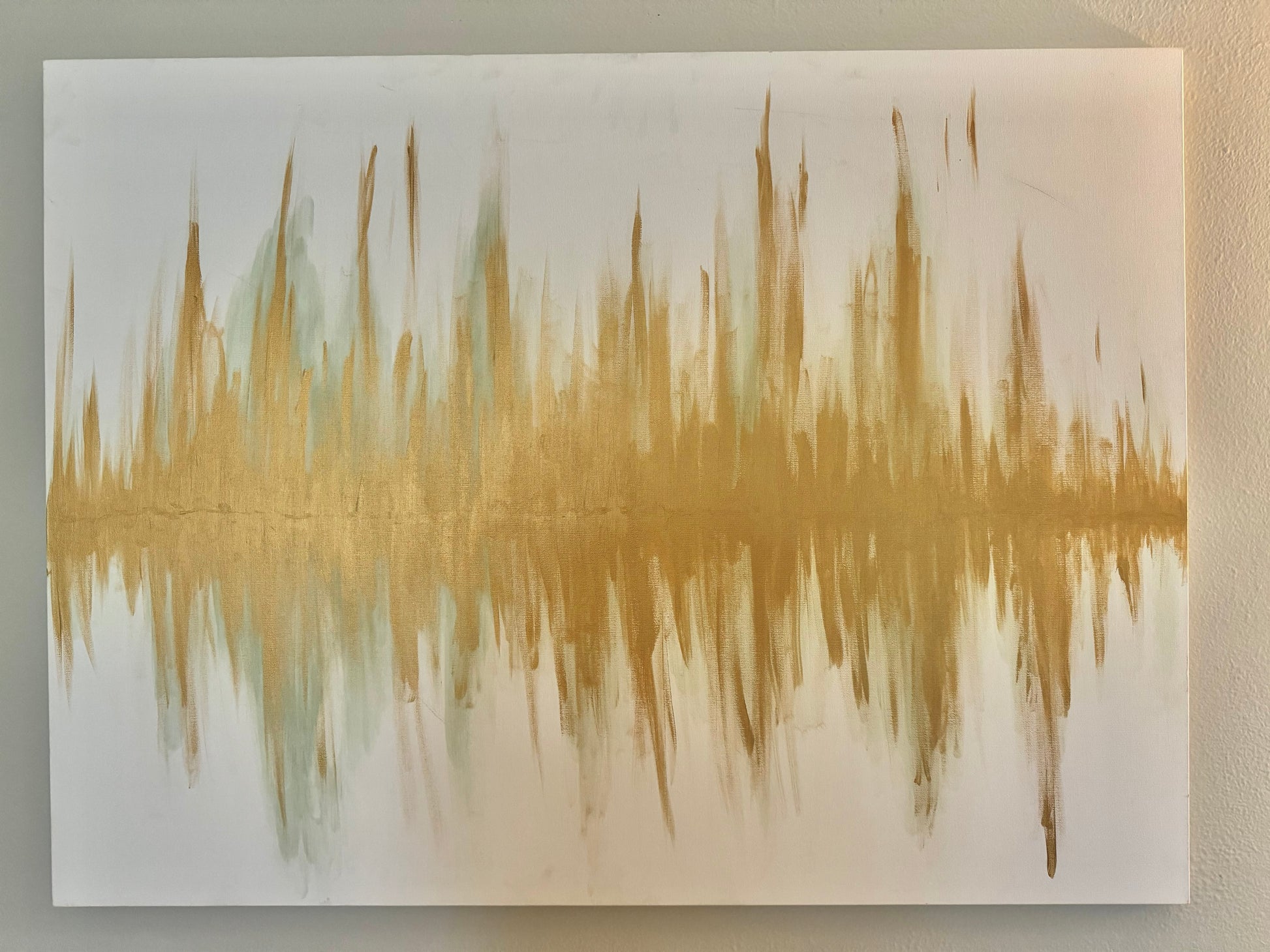 © Foshee Design Studio 2024 | Gold and Sage, original artwork commission  